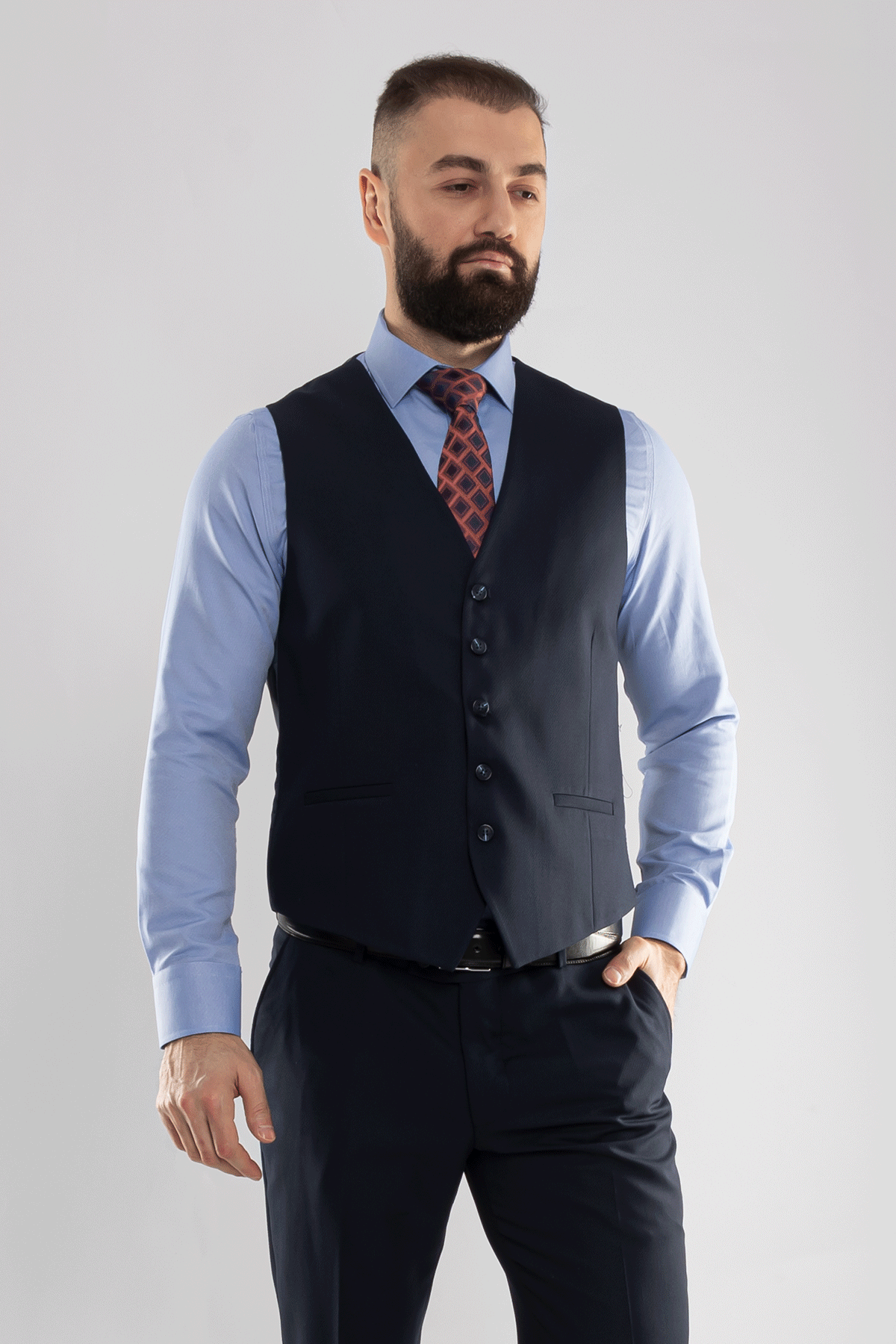 JK36SF02M065 Özel Yelekli 8 Drop Slimfit Takım Elbise