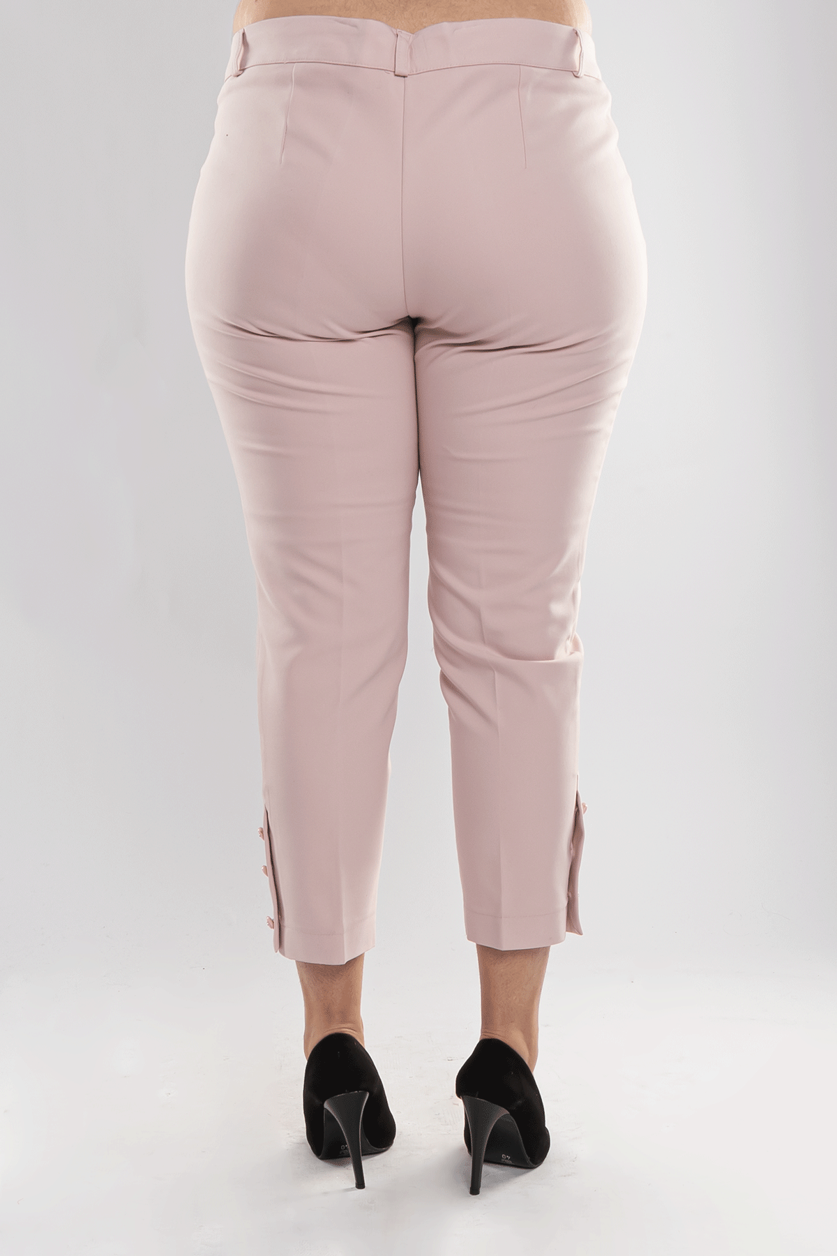 P8323 PAÇA DÜĞMELİ KUMAŞ PANTOLON