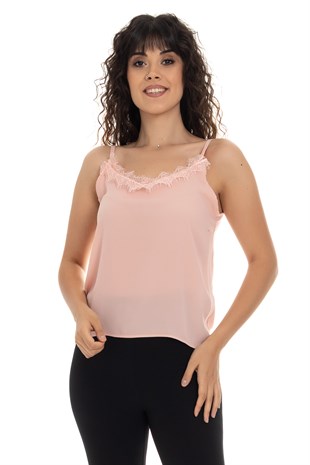 10182 DANTEL DETAY ŞİFON ATLET