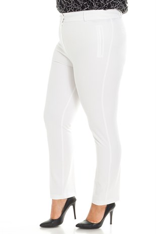 11634 YAN CEP KLASİK KREP PANTOLON