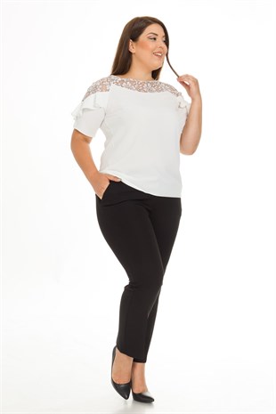 11640 Kemeri Tokalı Pantolon