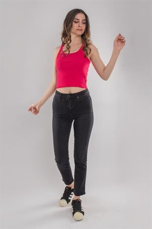 20211 Askılı Likralı Crop Top Kadın Atlet