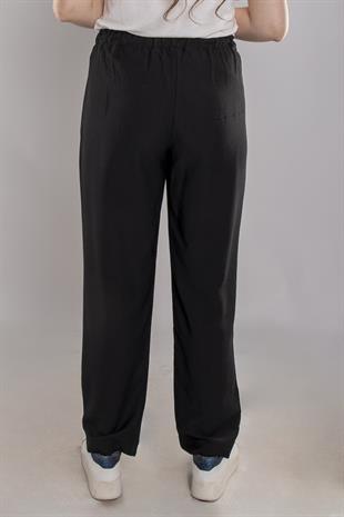24E161 Beli Lastikli Viscon Pantolon
