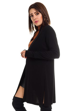 2SV26 VİSKON OMUZLARI DESENLİ TRİKO HIRKA