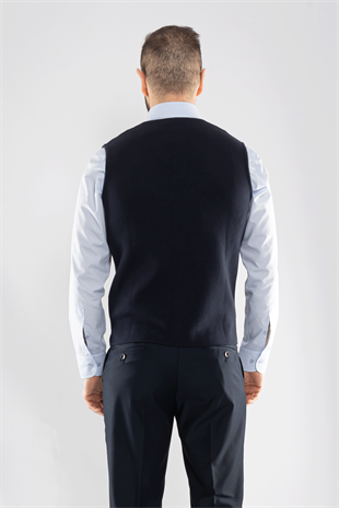 33117 Slimfit V Yaka Pamuklu Triko Erkek Yelek