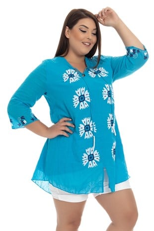 3617-1 DESENLİ ETNİK TUNİK