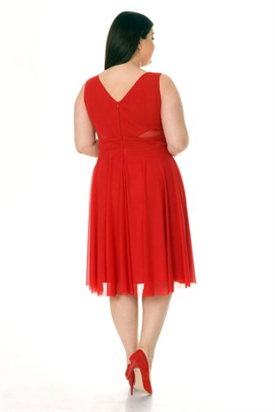 4248 BB BELİ PENCERELİ KISA JESSİCA ELBİSE