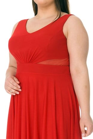 4248 BB BELİ PENCERELİ KISA JESSİCA ELBİSE