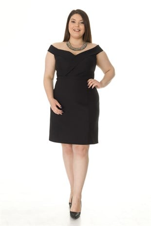 4554 BB LEYDİ YAKA KISA ABİYE ELBİSE