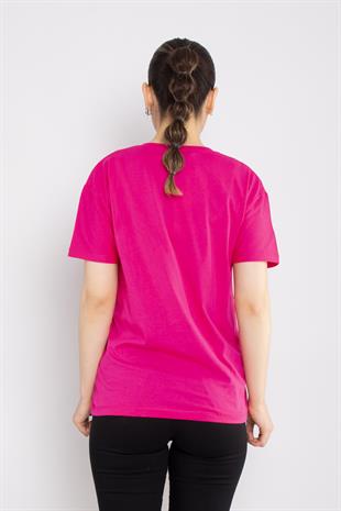4722 VYaka Taş Gözlü Pamuklu Tshirt