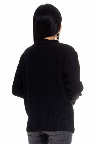 4IZ05 Bisiklet Yaka Kolları Duble Kazak