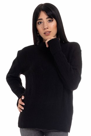 4IZ05 Bisiklet Yaka Kolları Duble Kazak