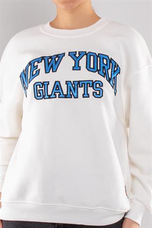 5017 NY Gants İçi Şardonlu Bisiklet Yaka Sweatshirt