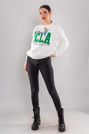 5061 İçi Şardonlu Ucla Bisiklet Yaka Sweatshirt