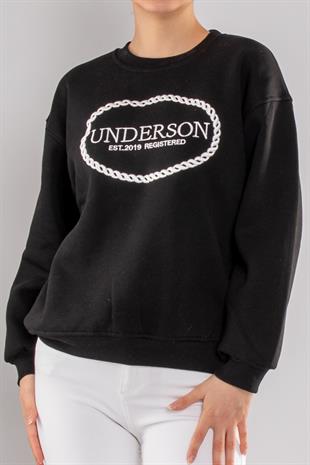 5121 Underson Saçörgü Bisiklet Yaka İçi Şardonlu Sweatshirt