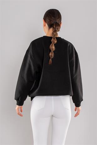 5121 Underson Saçörgü Bisiklet Yaka İçi Şardonlu Sweatshirt