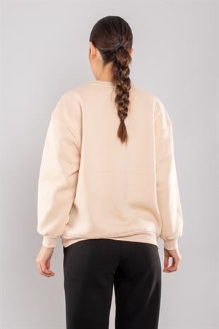 5126 Newpart İçi Şardonlu Bisiklet Yaka Sweatshirt