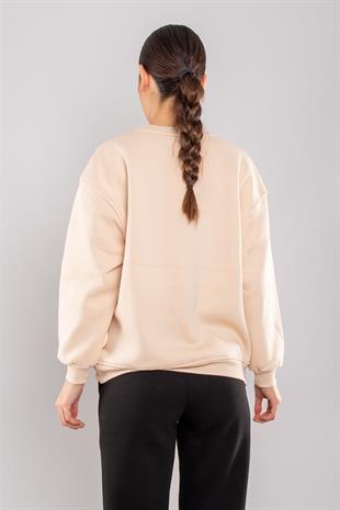 5126 Newpart İçi Şardonlu Bisiklet Yaka Sweatshirt