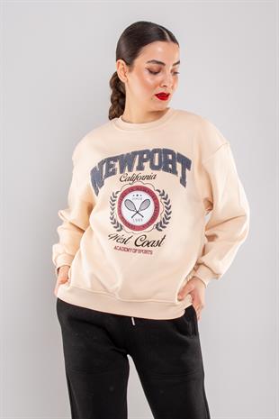 5126 Newpart İçi Şardonlu Bisiklet Yaka Sweatshirt