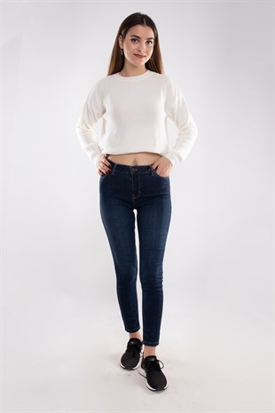 6806 MİRA Skinny Yüksek Bel Pamuk Kadın Kot Pantolon
