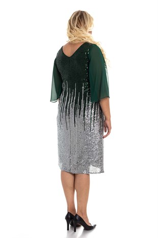7019 BB Zigzag Desen Pulpayet Kısa Elbise