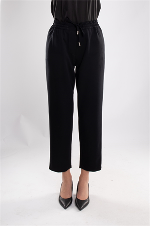 70423 Beli Lastikli Yandan Cepli Viscon Pantolon