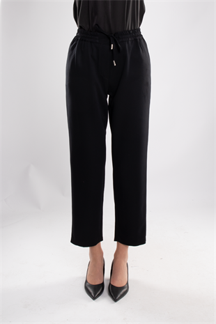 70423 Beli Lastikli Yandan Cepli Viscon Pantolon