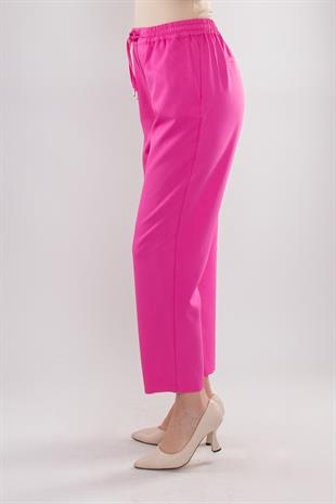 70423 Beli Lastikli Yandan Cepli Viscon Pantolon