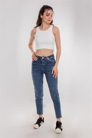 75850 Yüzücü Model Kadın Crop Pamuklu Atlet