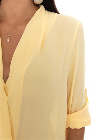 81268 TRUVAKAR KOL ŞİFON BLUZ