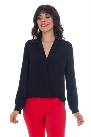 81268 TRUVAKAR KOL ŞİFON BLUZ