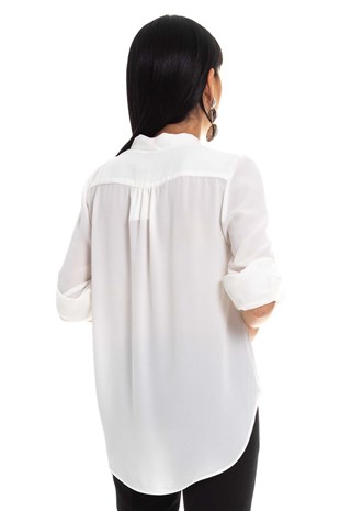 81268 TRUVAKAR KOL ŞİFON BLUZ