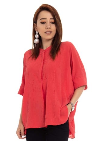 81397 Krinkıl Kumaş Kısa Kol Bluz