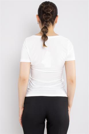 81943 Uyaka Kısa Kol Likralı Tshirt