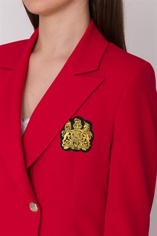 Armalı 6 Düğmeli Blazer Kadın Ceket