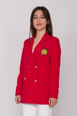 90493 Armalı 6 Düğmeli Blazer Ceket