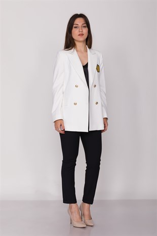 90493 Armalı 6 Düğmeli Blazer Ceket