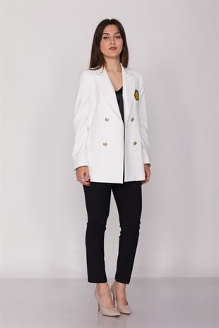 90493 Armalı 6 Düğmeli Blazer Ceket
