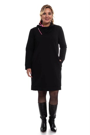 AN2074 Fermuarlı Sweat Elbise