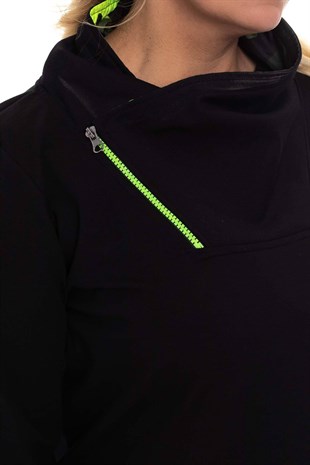 AN2074 Fermuarlı Sweat Elbise