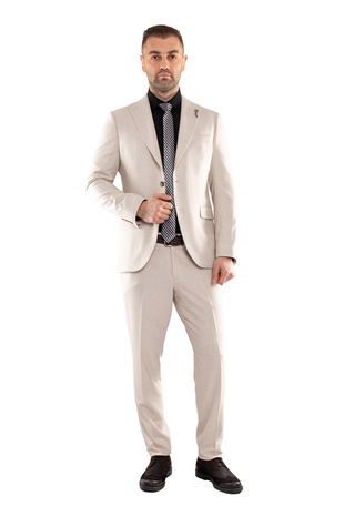 JK35SF02M103 Slimfit 6 Drop Yelekli Takım Elbise
