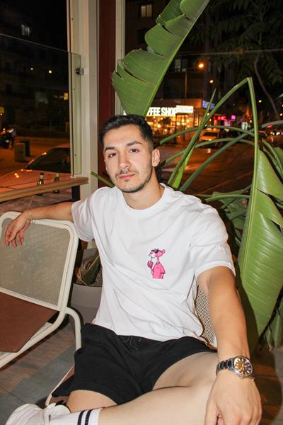 Pembe Panter Oversize Erkek T-shirt