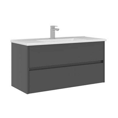 Arno 100 cm Çekmeceli Lavabolu Banyo Alt Dolabı