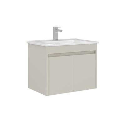 Arno 65 cm Kapaklı Lavabolu Banyo Alt Dolabı