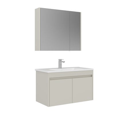 Arno 85 cm Kapaklı Banyo Dolabı Takımı
