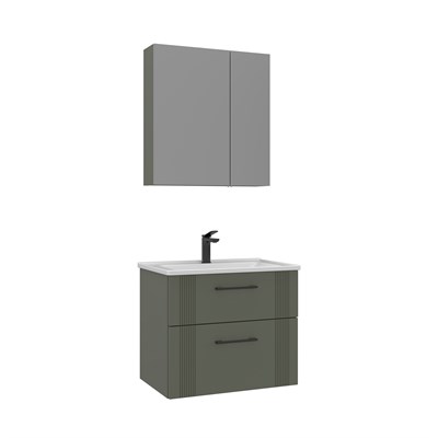 Bari 65 cm Banyo Dolabı Takımı (Ayna Dolaplı)