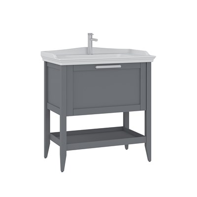 Bastle 85 cm Lavabolu Banyo Alt Dolabı