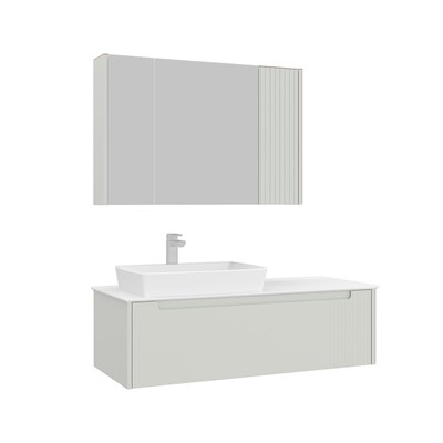 Biella 120 cm Banyo Dolabı Takımı (Ayna Dolaplı)