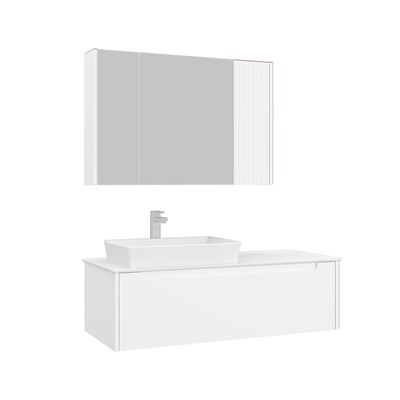 Biella 120 cm Banyo Dolabı Takımı (Ayna Dolaplı)