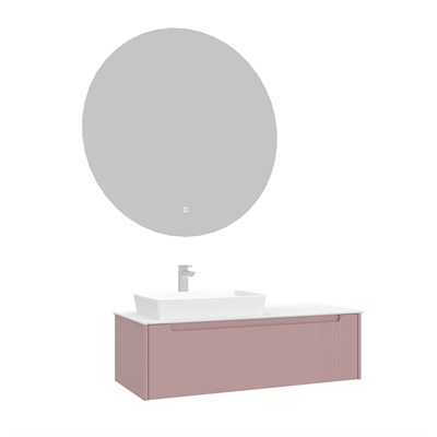 Biella 120 cm Banyo Dolabı Takımı (LED Aydınlatmalı Aynalı)